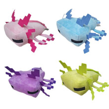 (Pink, 30cm) Minecraft Plush Toy Cute Axolotl Stuffed Animal Soft Toy for Kids Birthday Gift Decorative Doll Room Decor