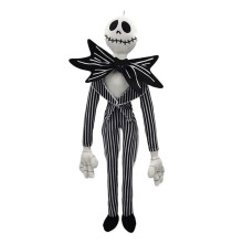 (black, 50cm) Jack Skellington Plush Toy 50cm Nightmare Before Christmas Skeleton Stuffed Animal, Funny Devil Doll for Halloween Gift