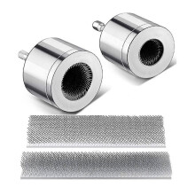 Copper Pipe Cleaning Brushes for Power Drill 2 Pack with Replaceable Brushes (1/2 & 3/4 Inch)