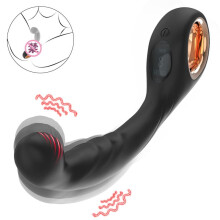 (black) Prostate Massager for Men Rechargeable Waterproof Vibrating Anal Butt Plug Male Sex Toys