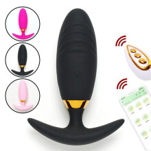 (Wireless remote control-pink) Wireless Remote Control Vibrating Egg Adult Sex Toy Male Female Wearable Anal Butt Plug