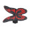 Möbelknopf Rot, Schmetterling, Zinklegierung, 1