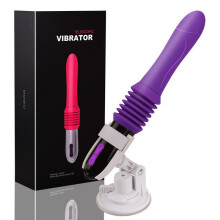 (Rose Red (Remote Control)) Automatic Thrusting Vibrator for Women Remote Control Sex Machine Dildo with Suction Cup Waterproof Adult Toys