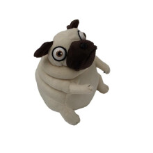 (gray, 10-15cm) Funny Pug Dog Plush Toy, Ugly Cute Mopsi Dog Stuffed Animal, Creative Fat Puppy Doll, Unique Gift