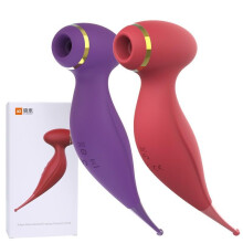 (Purple) Shuangmi YAOJI Suction Vibrator Clitoral Stimulator Adult Sex Toys for Women G-spot Massager 10 Modes