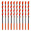 Carbide Drill Bit Set 10-Piece for Tile, Concrete, Brick, Glass - 6mm Orange 1