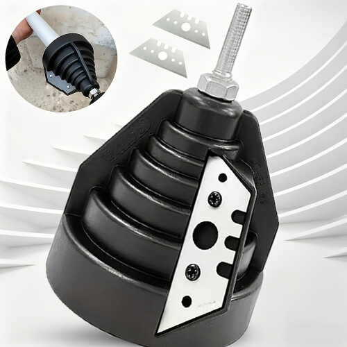 3pcs Pipe Chamfering and Deburring Reamer Set Includes 2 Replacement Blades, a Heavy-duty External Deburring and 1