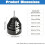 3pcs Pipe Chamfering and Deburring Reamer Set Includes 2 Replacement Blades, a Heavy-duty External Deburring and 3