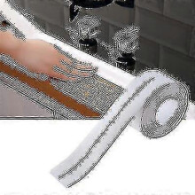 (2.2cm x 320cm, White) Waterproof Self-Adhesive PVC Sealing Tape for Kitchen Bathroom Wall Floor