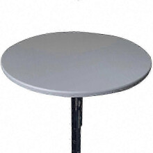 (100CM, grey) Waterproof and Elastic Table Cover with 60-130cm Diameter Available in 6 Colors