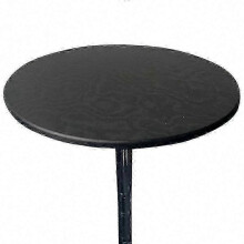 (100CM, black) Waterproof and Elastic Table Cover with 60-130cm Diameter Available in 6 Colors