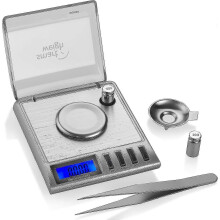 Smart Weigh Gem20-20g X 0.001 Grams, High Precision Digital Milligram Jewelry Scale, Reloading, Jewelry And Gems Scale, Calibration Weights And Tweeze