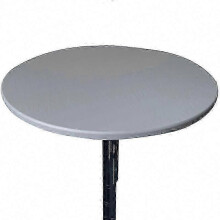 (60CM, grey) Waterproof and Elastic Table Cover with 60-130cm Diameter Available in 6 Colors