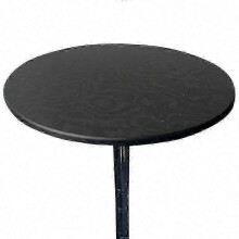 (90CM, black) Waterproof and Elastic Table Cover with 60-130cm Diameter Available in 6 Colors