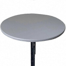 (130CM, grey) Waterproof and Elastic Table Cover with 60-130cm Diameter Available in 6 Colors
