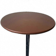 (60CM, brown) Waterproof and Elastic Table Cover with 60-130cm Diameter Available in 6 Colors