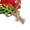 Hochzeitsanstecker Rot 5er Set Kunststoff 1