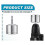 Copper Pipe Cleaning Brushes for Power Drill  2 Pack with Replaceable Brushes (1/2 & 3/4 Inch) 4