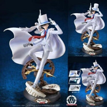 (Gk kaitou kidd double-headed sculpture) Phoenix GK Statue Kaito Kid Phantom Thief Double Head Sculpture Model, Collectible Boxed Figure