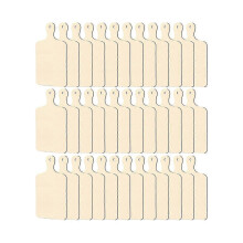 36 Pcs Wooden Mini Cutting Board with Handle Unfinished Wood Craft Mini Charcuterie Boards Paddle B
