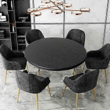 (100CM, yellow) Waterproof and Elastic Table Cover with 60-130cm Diameter Available in 6 Colors