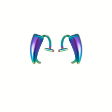(Rainbow) 2er-Pack sexy Prothesen-Lippenringe im Y2K-Gothic-Stil – sexy und ausgefallener Edelstahl-Körperschmuck für Frauen, perfekt für