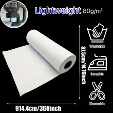 (80gsm) 37,49 cm x 9,14 m, einseitig klebendes Easy-Stick-Futter, weiß, Easy-Stick-Futter
