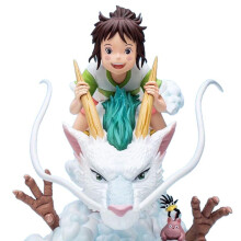 (Spirited away little white dragon 16cm) World of Warcraft Sylvanas Windrunner Banshee Queen Statue Collectible Figure Model Gift