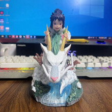 (Spirited away little white dragon 16cm) Spirited Away 16cm Anime Figure, No-Face Cute Healing Desk Decor, Couple Gift Collectible Model