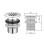 Designer brass sink drain, chrome 1