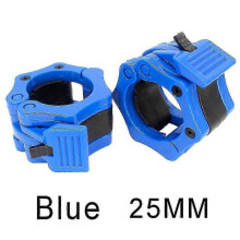 (Blue-25mm) 2pcs/lot Barbell Lock 25mm 28mm 30mm 50mm Barbell Collars Clip Dumbbell Lock Weight Lifting Barbell Clamps Fitness Body Building