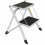 KITCHEN DIY HOME DOUBLE FOLDING 2 STEP STOOL LADDER ANTI-SLIP RUBBER MAT 1