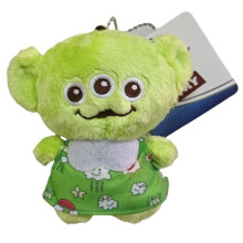 (green, Three-eyed boy pendant 12cm) Three-Eyed Alien Plush Toy Keychain Cute Ugly Monster Strap Backpack Charm Gift for Kids Students