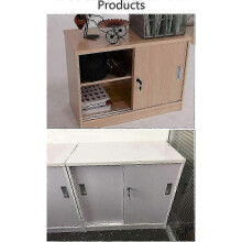 2-Piece Sliding Door Lock with Key Set for Cabinets, Drawers & Cupboards - Cylinder & Push Lock