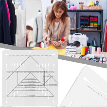Ultimates Flying Geese Ruler Multipurpose Sewing Tool for Household