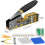 Pass Through RJ45 Crimp Tool Kit Ethernet Crimper CAT5 Cat5e Cat6 Crimping Tool 2