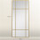 Decorative Grid Wall Mirror, with Back Hooks - Gold Tone 5