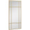 Decorative Grid Wall Mirror, with Back Hooks - Gold Tone 2