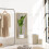 Decorative Grid Wall Mirror, with Back Hooks - Gold Tone 3