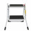 KITCHEN DIY HOME DOUBLE FOLDING 2 STEP STOOL LADDER ANTI-SLIP RUBBER MAT 3