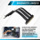 PCI-E 5.0 X16 Riser Cable Video Card Extension Shielded Flexible 90 Mounting GPU Extension Cord for PC Computer Black 4