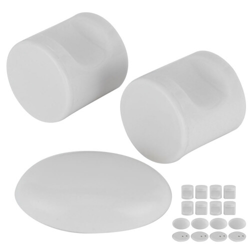 4er Set Duschtür Griff L38W Bad Glastür Knauf 2