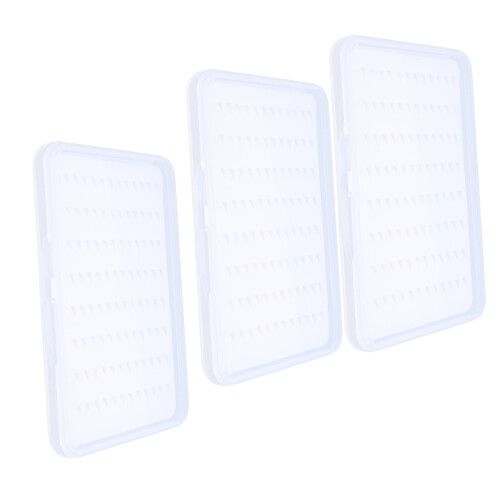 Transparente Fliegenbox 104 Loch 3er Mittel 2