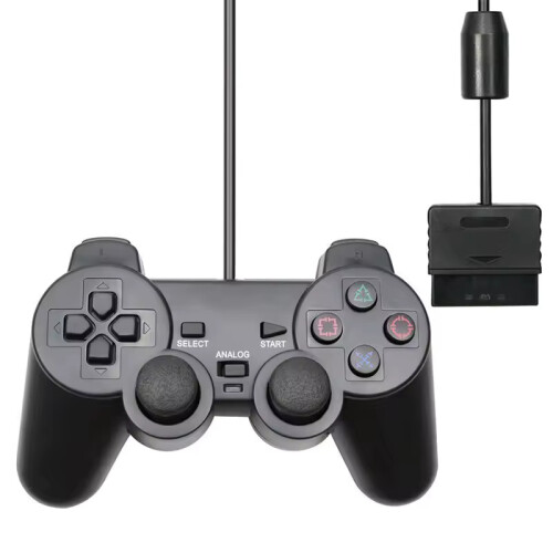 Wired Game Controller for Playstation Ps2 Console Dual Vibration USB Joypad Pad 1