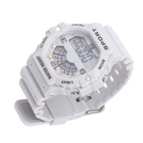 Retro Sportuhr Herren Digitaluhr Grau 1