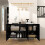 Modern Luxe High Gloss Sideboard, with Hairpin Legs - Black 7