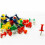 1200 x Push Pins Cork Board Notice Map Flag Desk Drawing Assorted Multi Colours 1