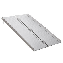 4ft Folding Aluminum Wheelchair Ramp Scooter Portable Mobility Assist Suitcase Access Aid Disabled