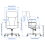 IKEA MILLBERGET Swivel Office Chair Black 5
