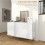 Modern Luxe High Gloss Sideboard, with Hairpin Legs - White 6
